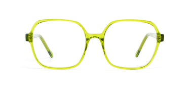 Women Cristal Eyeglasses: Janet - Lime Green - SpaceSMART Eye Clinic (Front View)